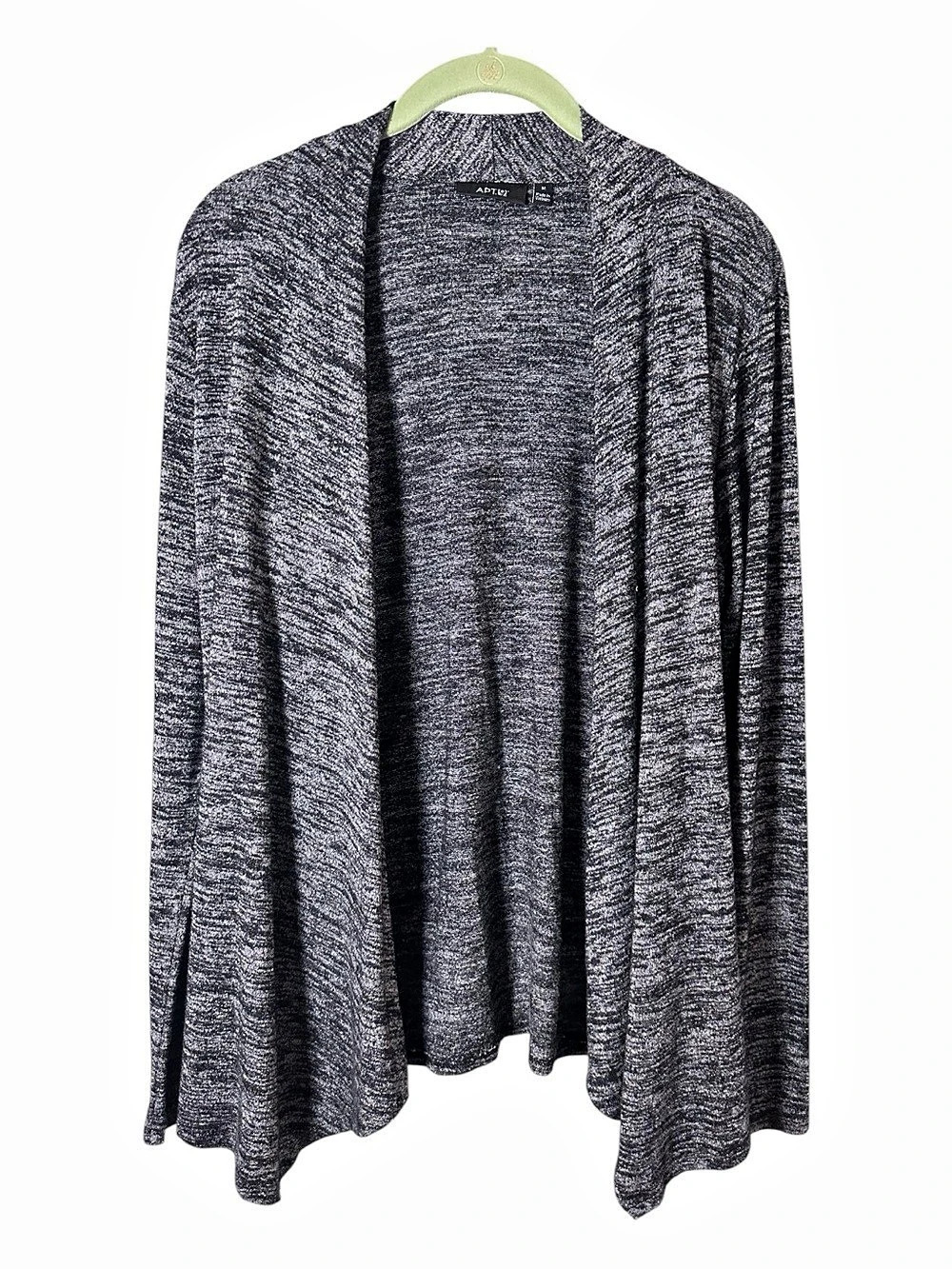 APT. 9 Open Front Cardigan in Gray Black Marled Like New Size Med